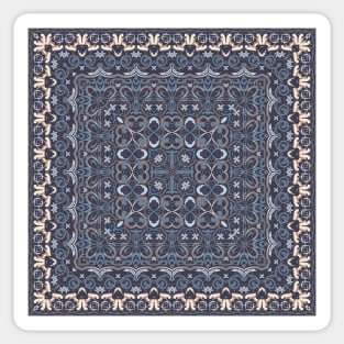 Arabic ornate square pattern Sticker